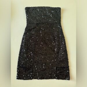 NEW WITH TAG Black Sparkly Homecoming Dress in Small.